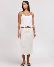 Onia Drawstring Midi Skirt