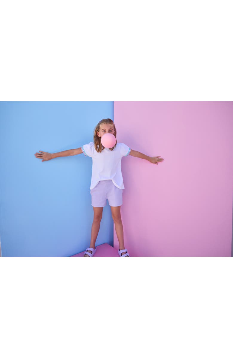 BISBY Kids' RicRac Tee, Alternate, color, Aqua & Lavender