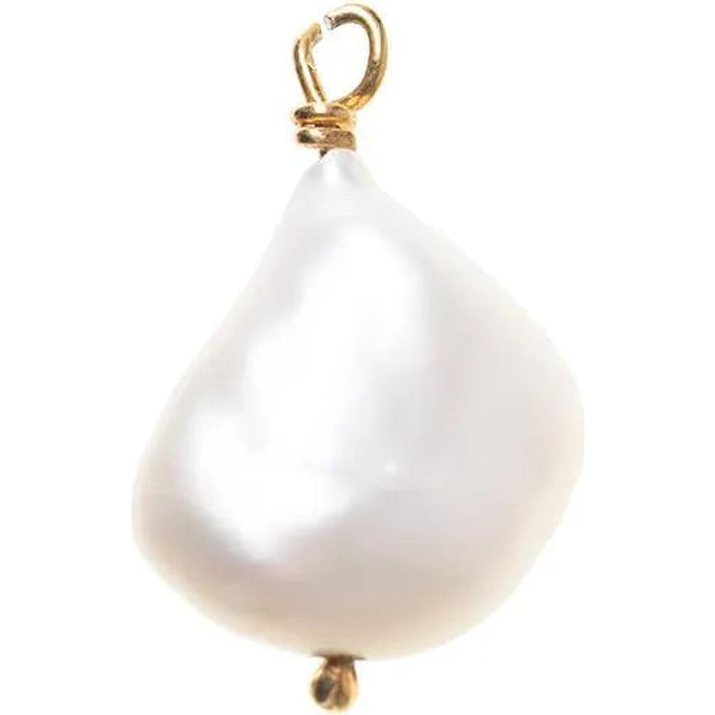 Freya Rose Baroque Pearl Pendant - Gold Pearl Detachable Charm  product