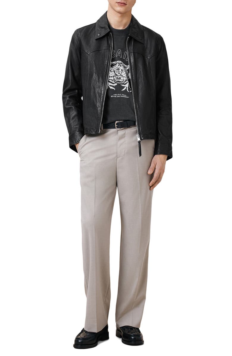 AllSaints Better Days Embroidered Cotton Graphic T-Shirt, Alternate, color, Washed Black