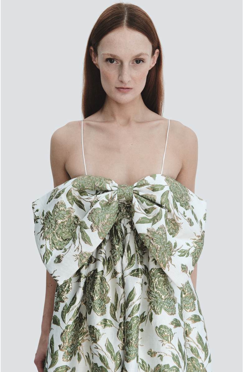 Madeline Marie Roxanne Mini Dress, Alternate, color, Emerald