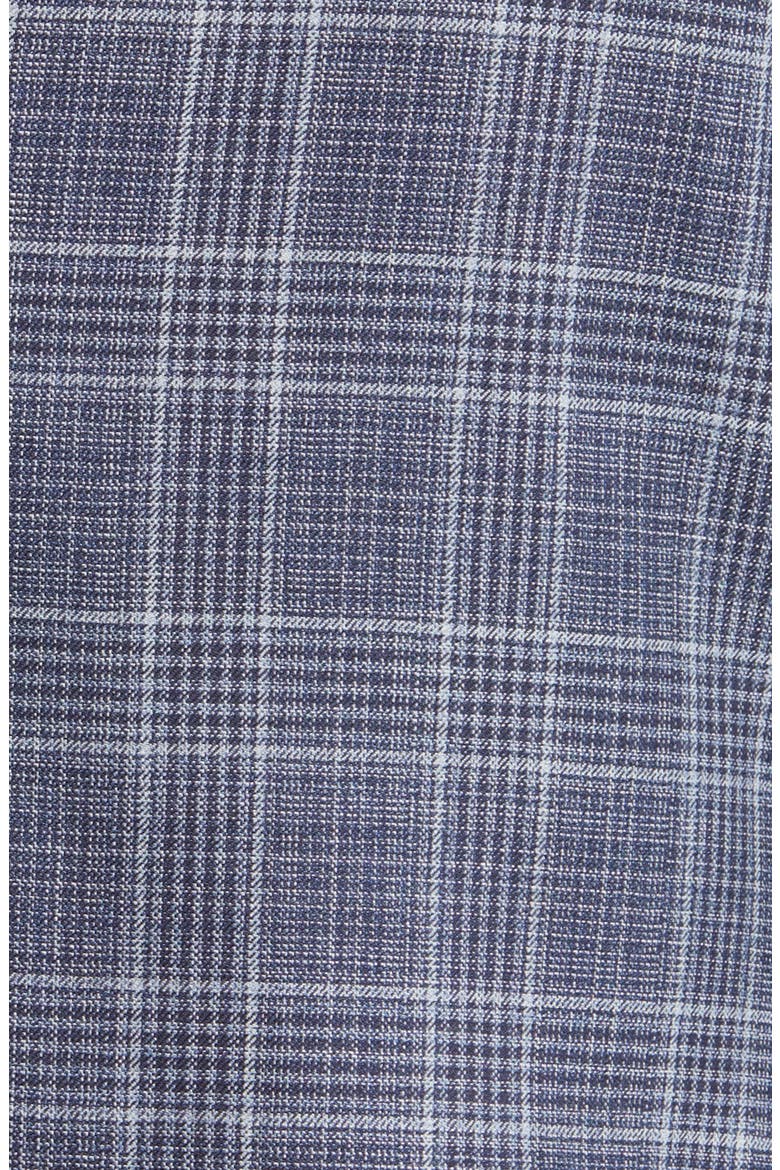Plaid Wool Blazer, Alternate, color, SILVER