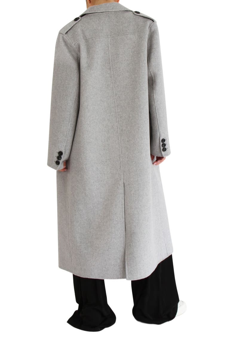 Tainted Love Longline Coat, Alternate, color, Grey Marle