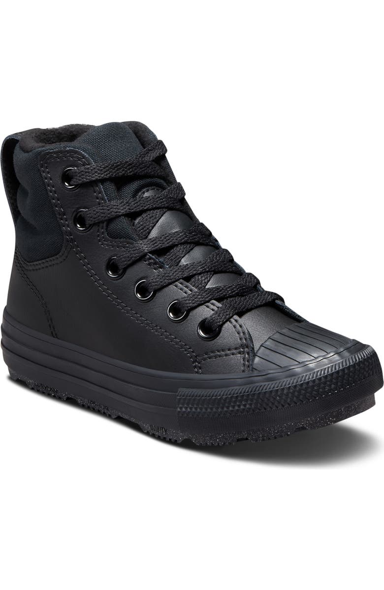 Converse Kids' Chuck Taylor<sup>®</sup> All Star<sup>®</sup> Berkshire Boot, Main, color, Black/ Black/ Iron Grey