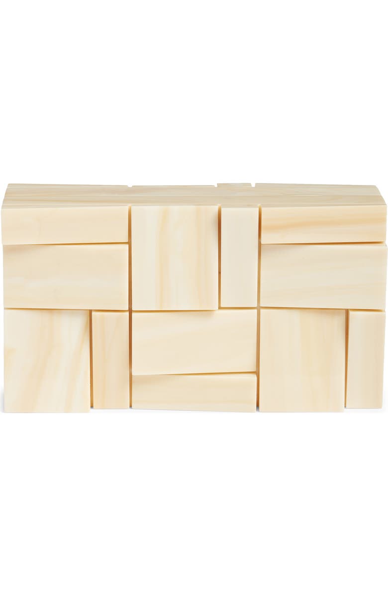 Cult Gaia Galleria Acrylic Frame Clutch, Alternate, color, Sand Degrade