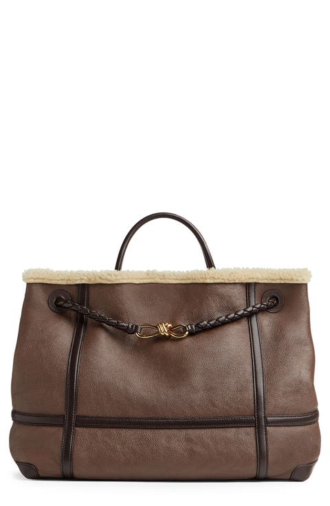 Large Andiamo Genuine Shearling Tote