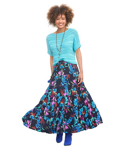 Boho Tiered Maxi Skirt (Plus)