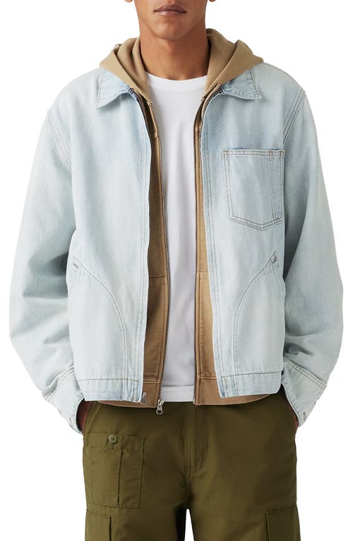 Levi's Lightweight Full-zip Mechanics Jacket In Low Light Rain