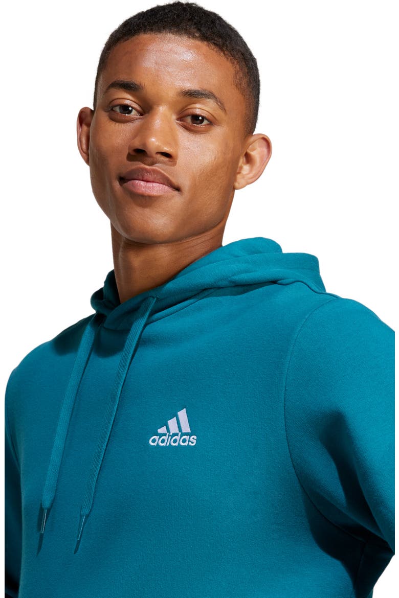 Essential Cotton Blend Hoodie, Alternate, color, LEGACY TEAL