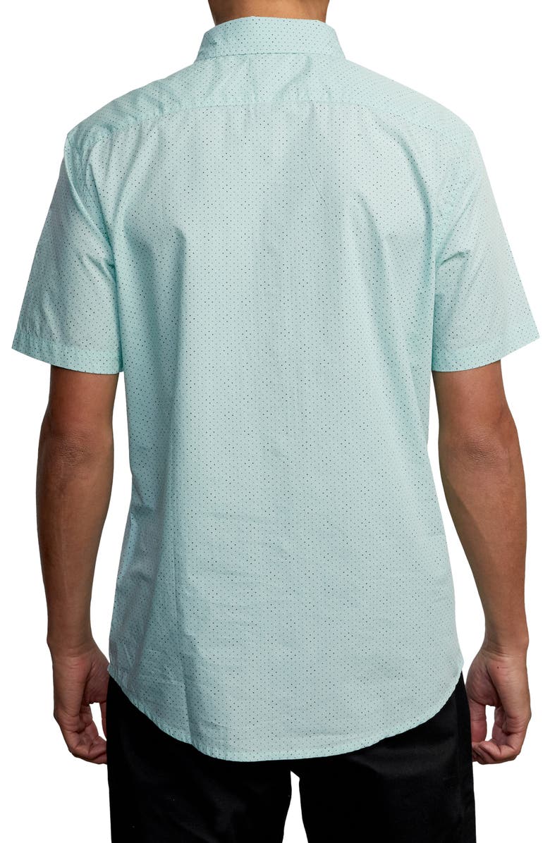 RVCA Carlo Dot Short Sleeve Button-Up Shirt, Alternate, color, 