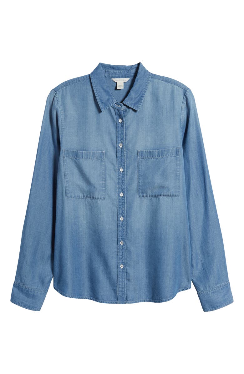Caslon<sup>®</sup> Chambray Button-Up Shirt, Alternate, color,