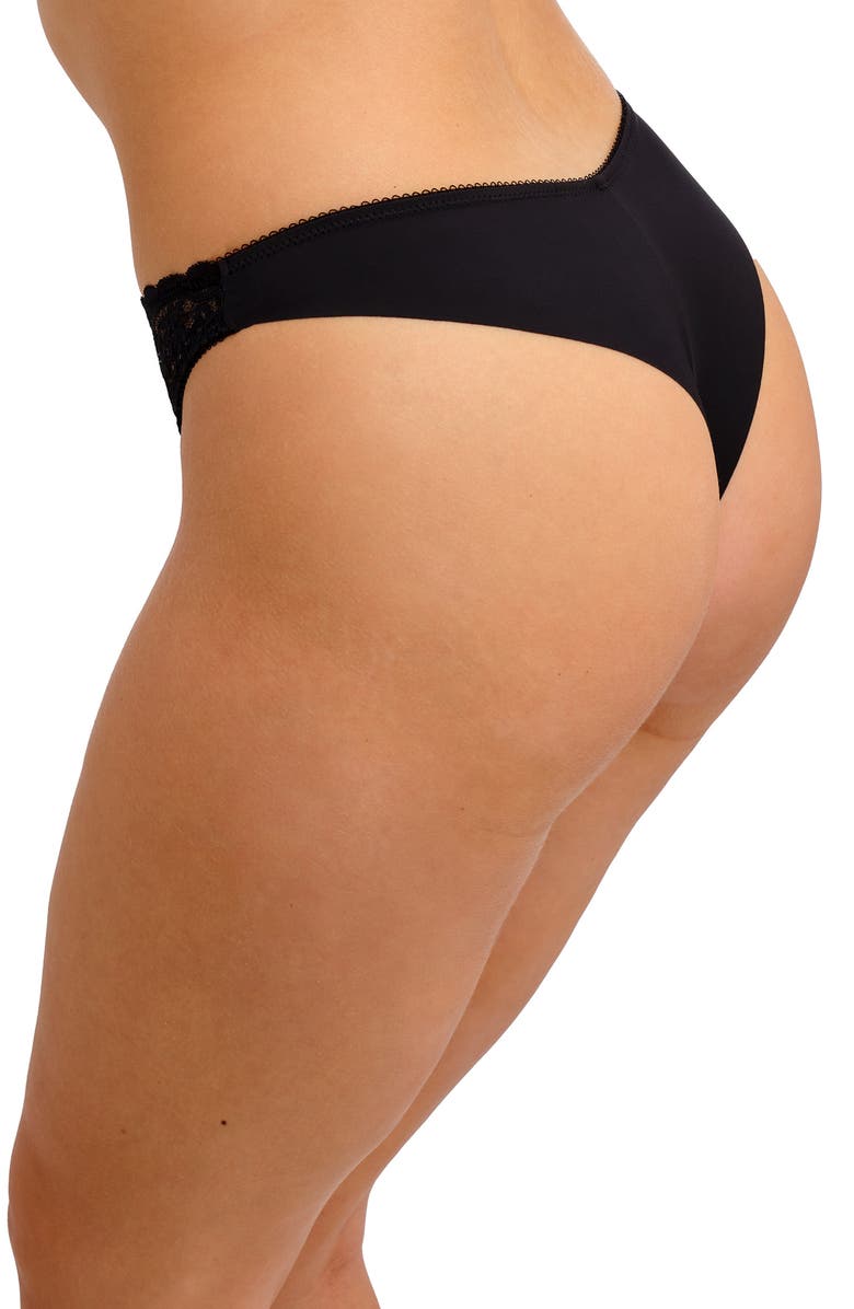 Freya Quinn Brazilian Thong, Alternate, color, Black