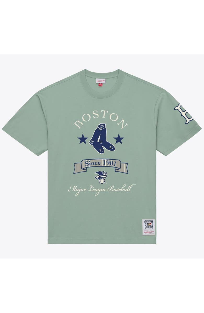 Mitchell & Ness Men's Mitchell & Ness Green Boston Red Sox Yacht Rock T-Shirt, Main, color, Green