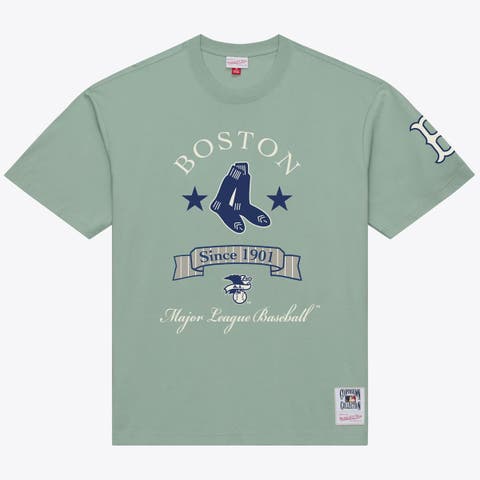 Men's Mitchell & Ness Green Boston Red Sox Yacht Rock T-Shirt