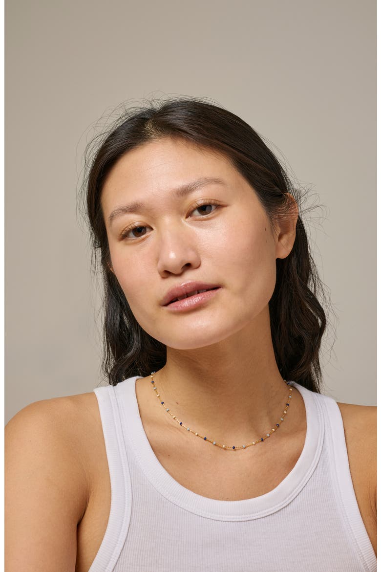 Lola Necklace, Alternate, color, Marine