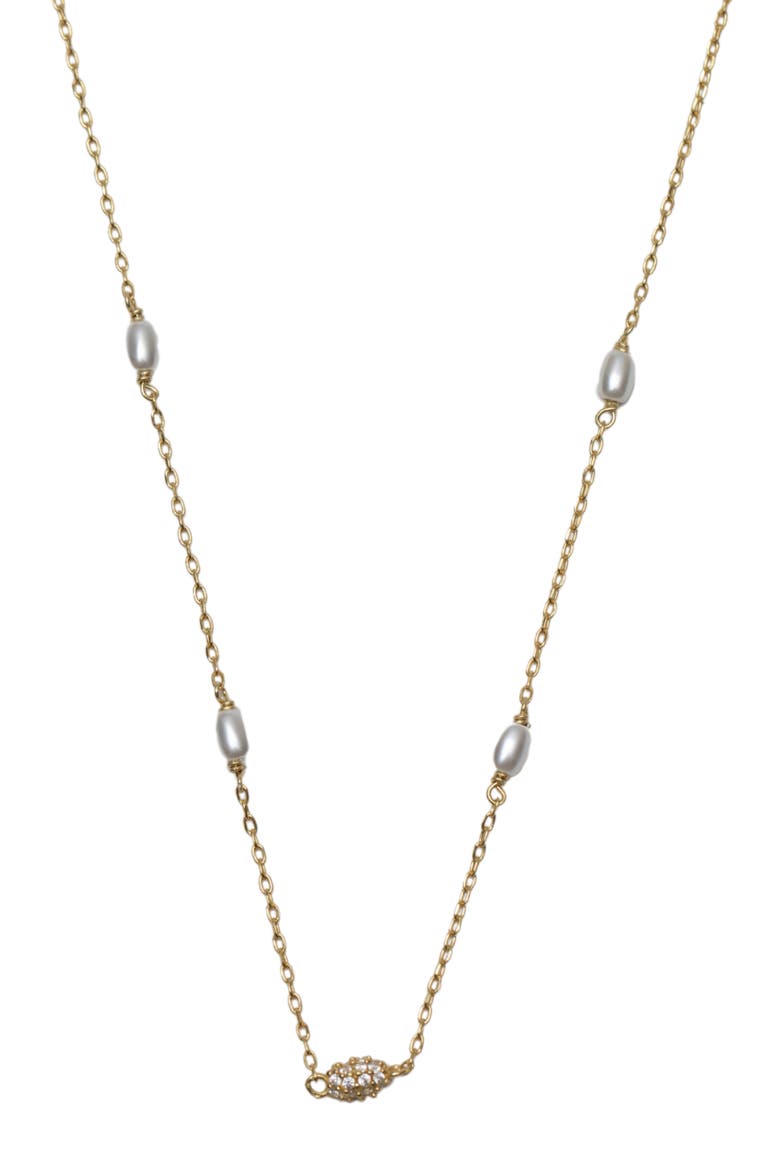Mini Station Fireball Necklace, Main, color, GOLD