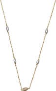 Argento Vivo Sterling Silver Mini Station Fireball Necklace