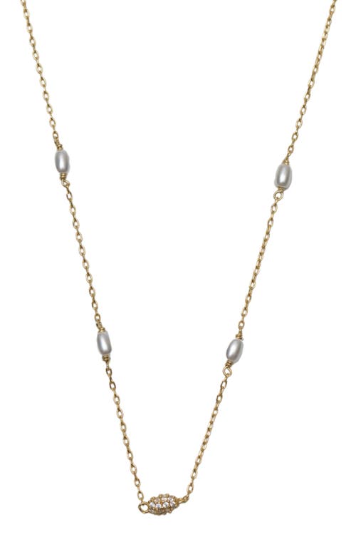 Argento Vivo Mini Station Fireball Necklace In Gold