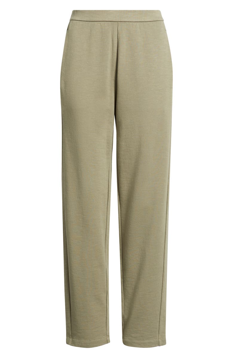 Eileen Fisher Slouch Organic Cotton Ankle Pants, Alternate, color, Bay Leaf