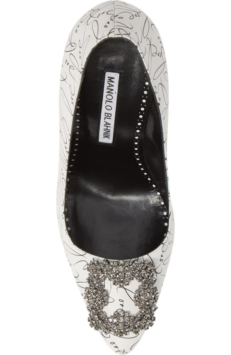 Manolo Blahnik Decade of Love Hangisi Anniversary Embellished Pump, Alternate, color,