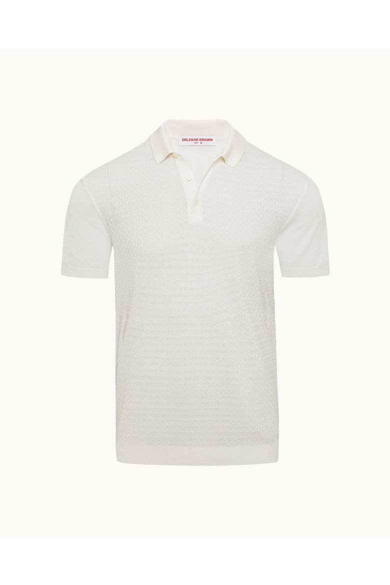 Burnham Silk Tailored-Fit Polo Shirt, Main, color, WHITE SAND