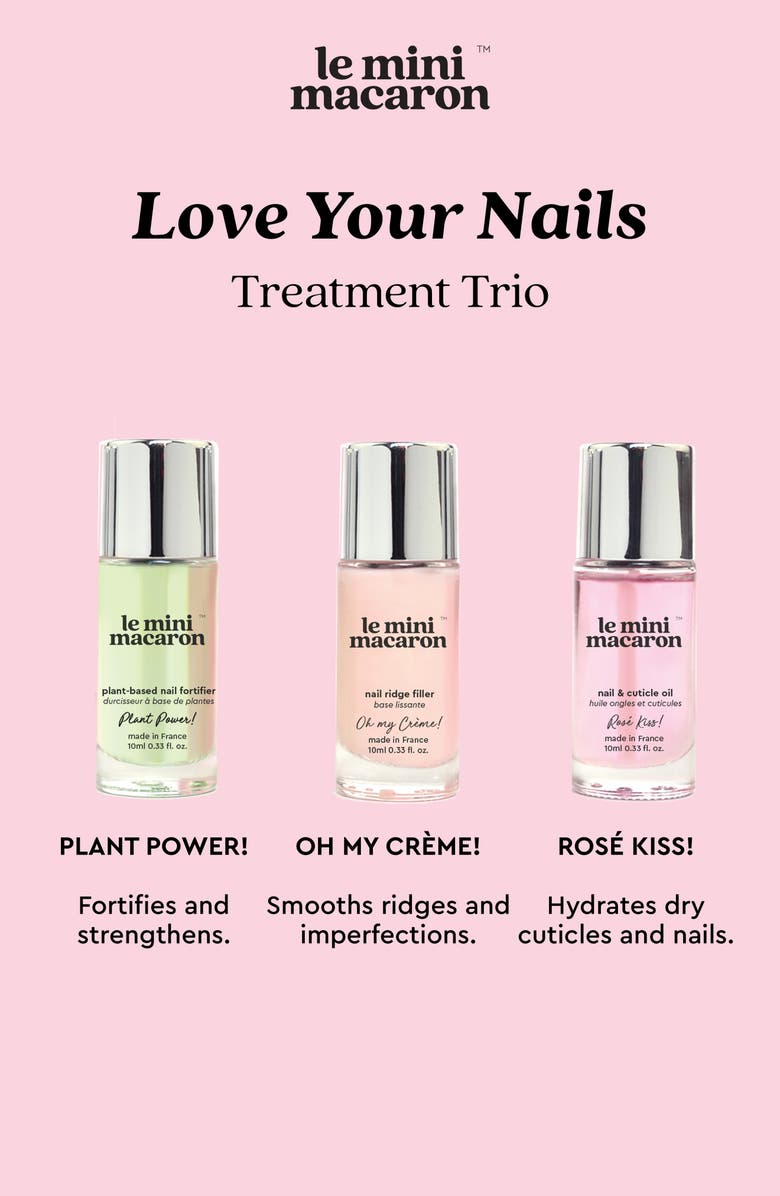 Le Mini Macaron Love Your Nails Treatment Trio, Alternate, color, 