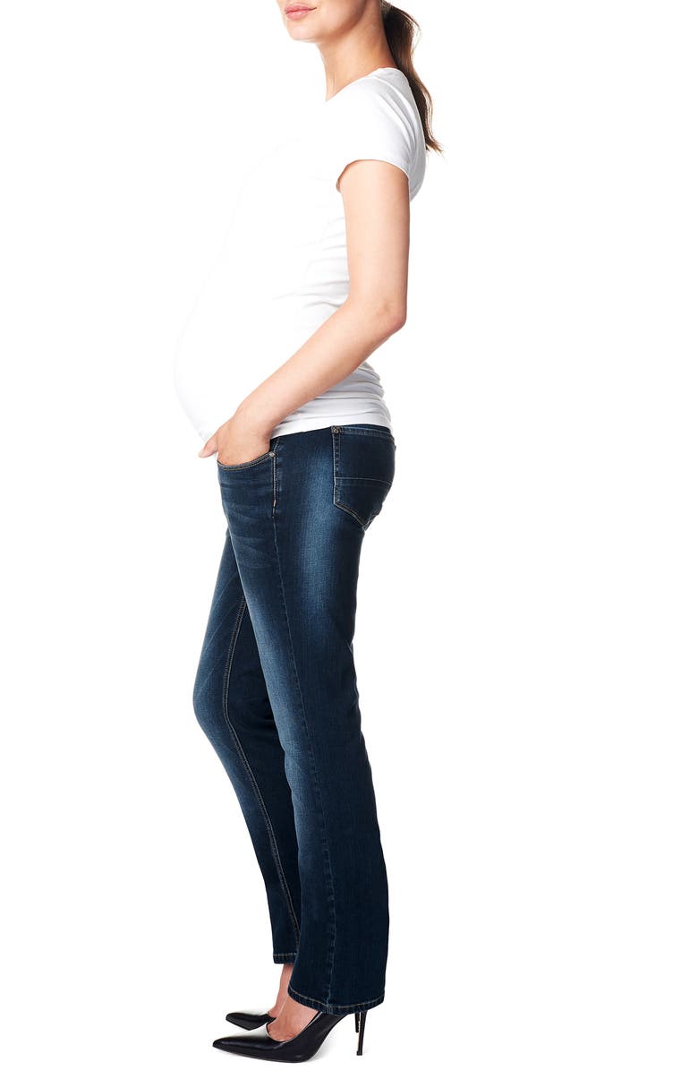 Noppies 'Mena Comfort' Over the Belly Straight Leg Maternity Jeans, Alternate, color, 
