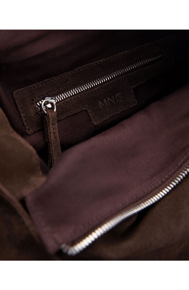 MANGO Suede Hobo Bag, Alternate, color,