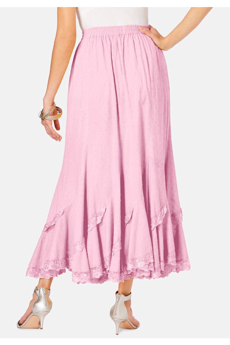 Plus Size French Skirt, Alternate, color, PRIMROSE