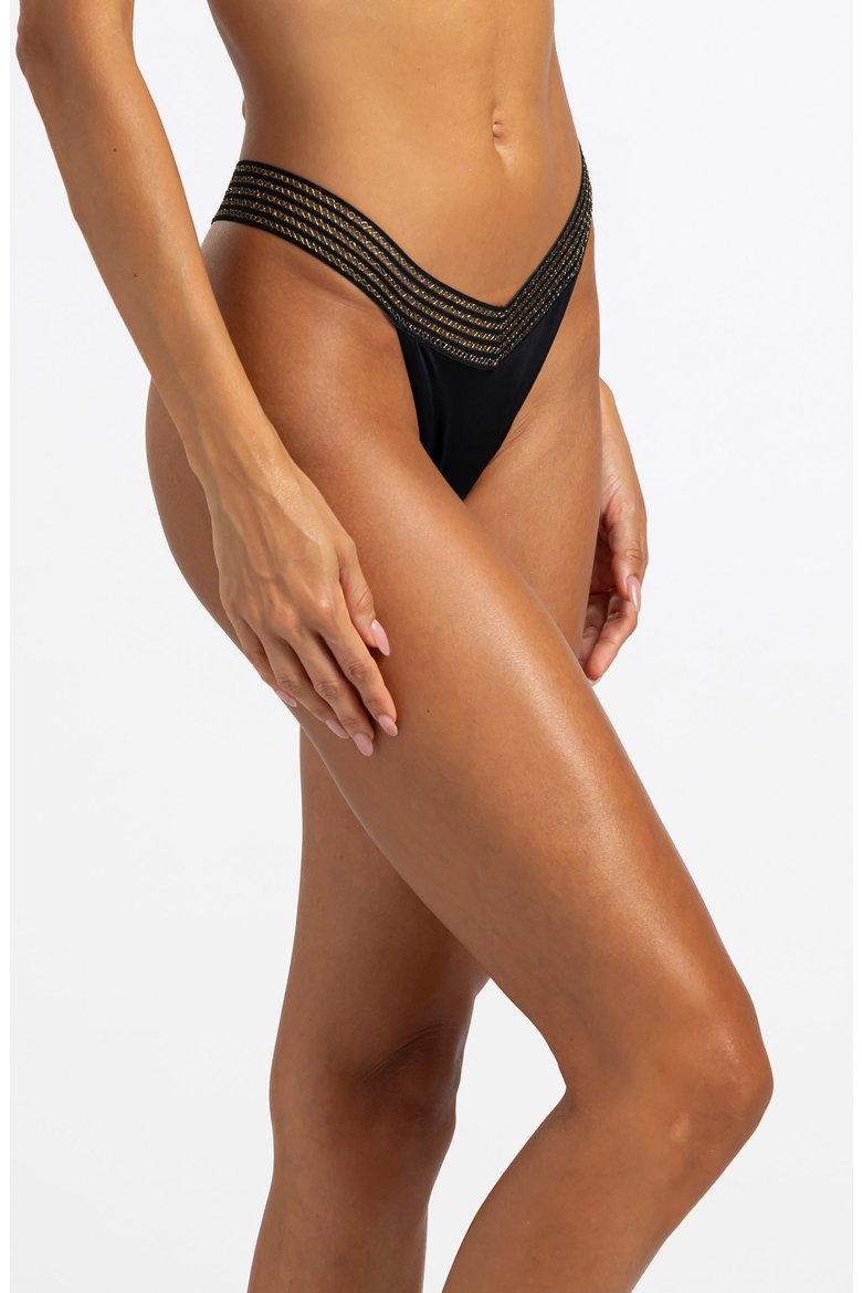 Addie Skimpy Bikini Bottom, Alternate, color, Black