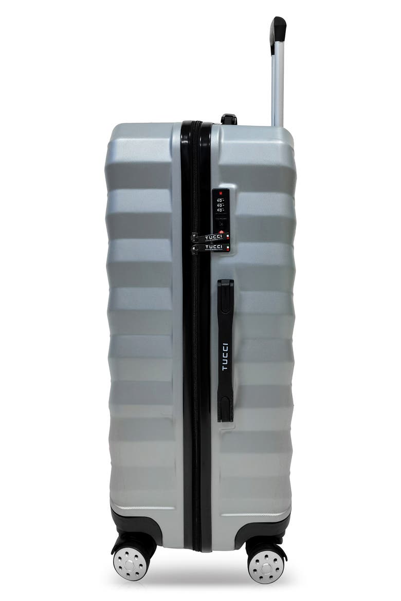 Storto 24-Inch Medium Hardside Spinner Suitcase, Alternate, color, SILVER