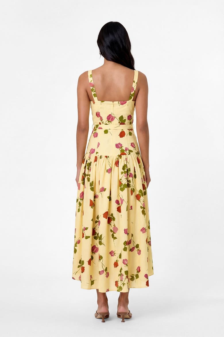 Drenica Dress, Alternate, color, Fallen Roses