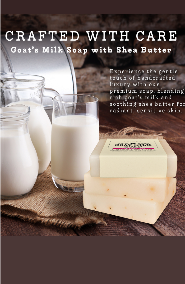 Lovery Handmade Goat Milk Soap Made in USA - Hydrangea Rose - 3 Pack, Alternate, color, 3 Pack