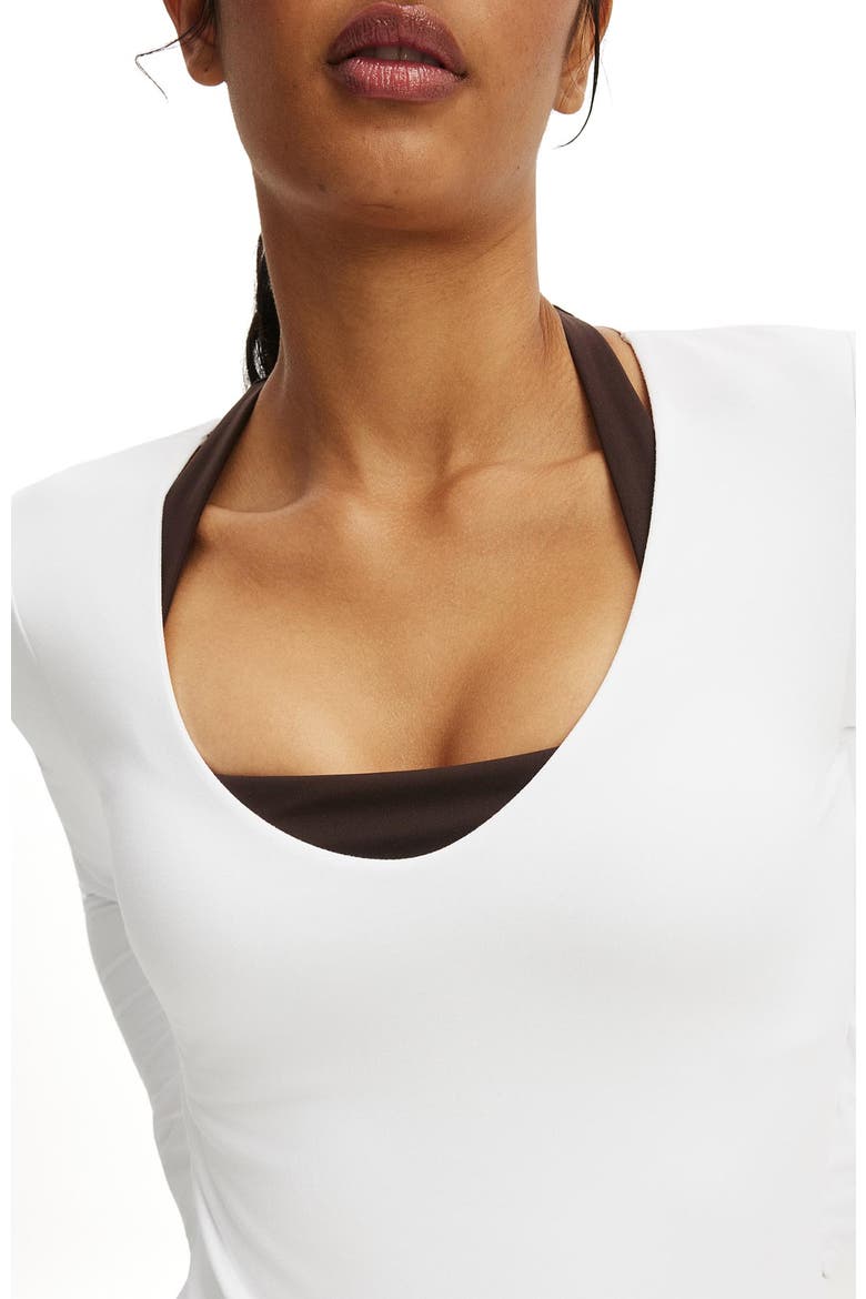 Women's Active Ultra Soft Scoop Neck Long Sleeve, Alternate, color, White