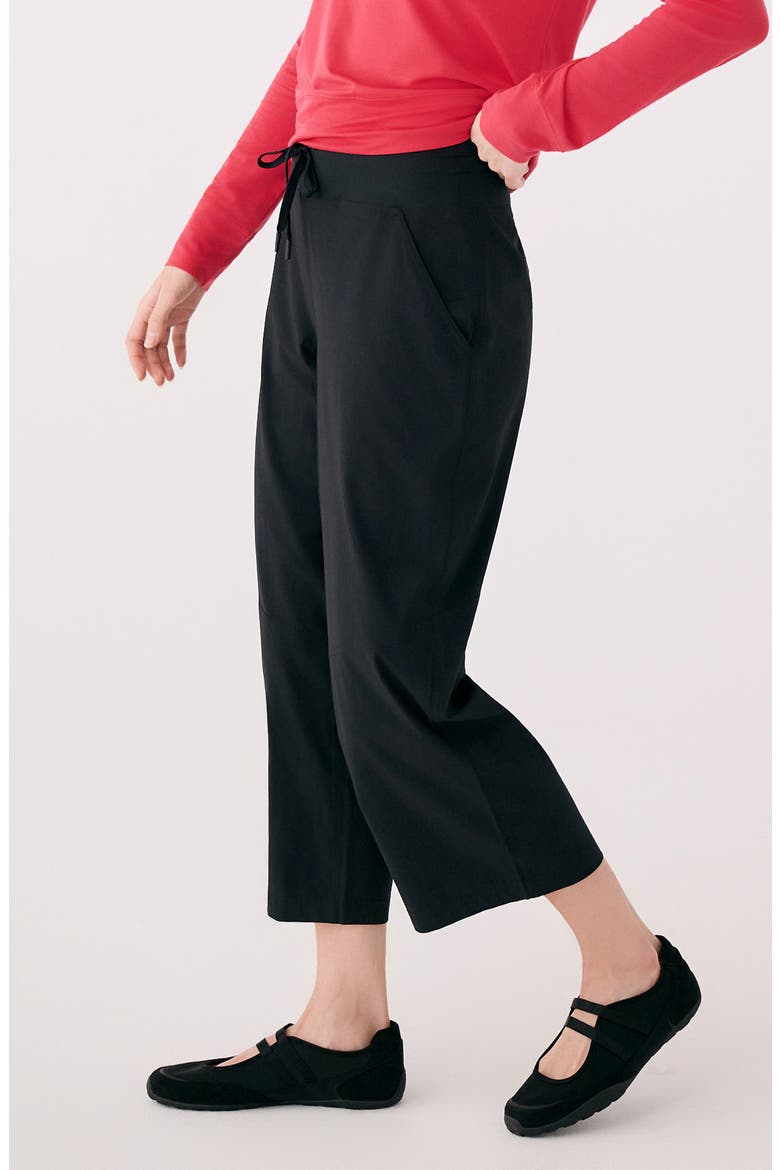Soft Crop Cargo Pants, Alternate, color, BLACK