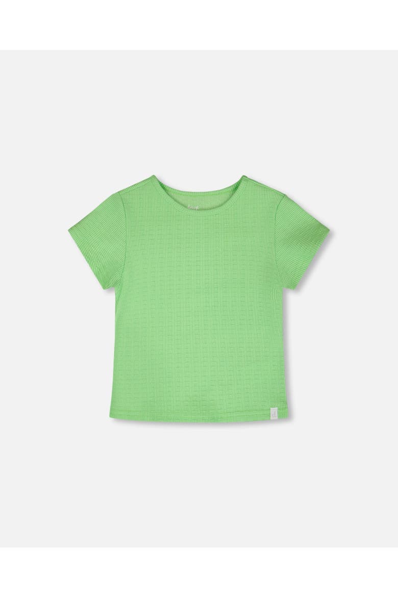 Relaxed Straight Fit Crinkle Jersey Short Sleeve T-Shirt, Main, color, Mint Green
