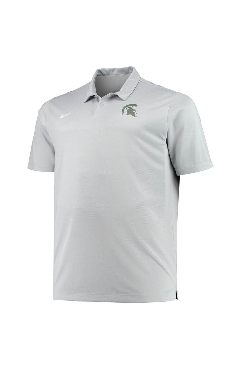 Nike Men's Nike Heathered Gray Michigan State Spartans Big & Tall Performance Polo, Alternate, color, Gray
