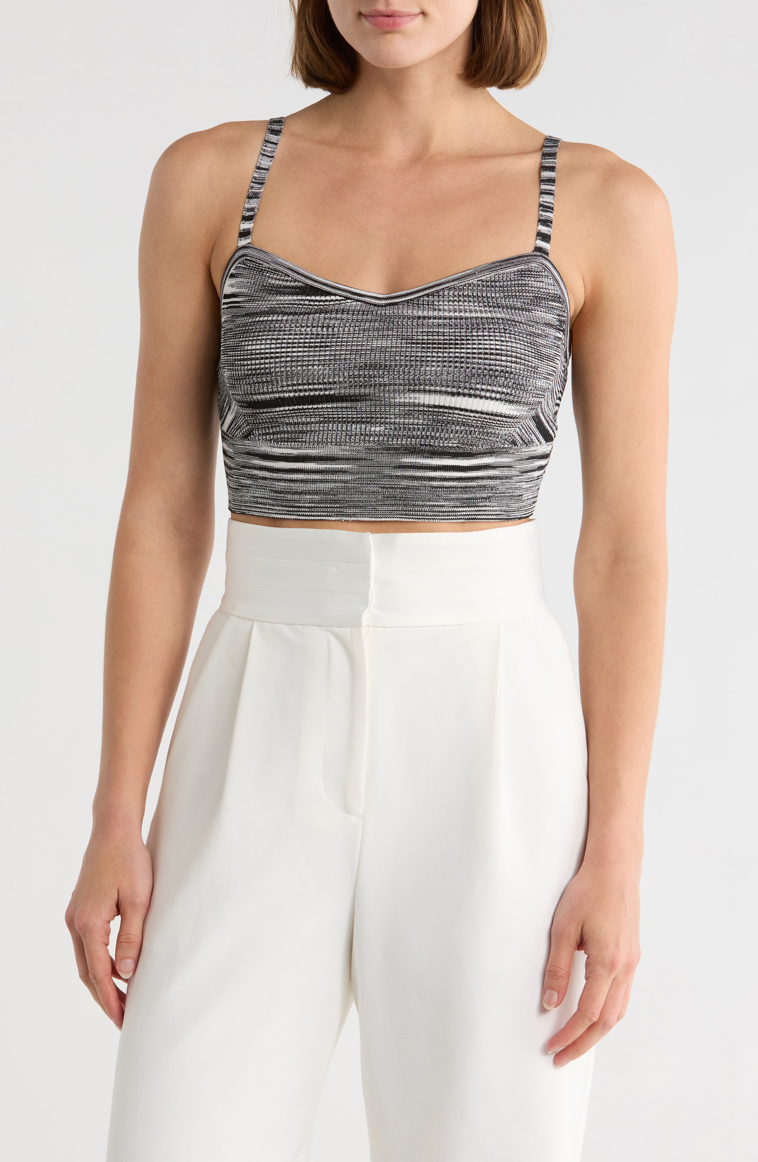 Ramy Brook Tennie Ribbed Crop Top