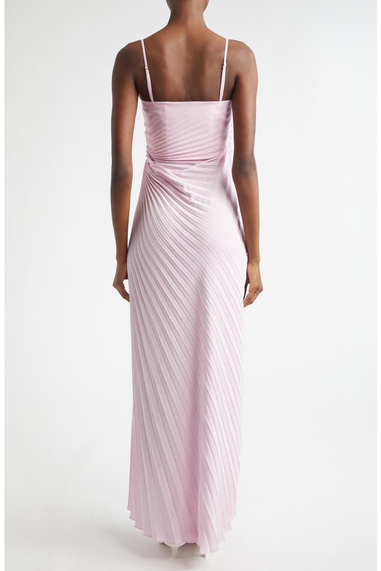 Layla Strapless Pleated Gown, Alternate, color, WISTERIA