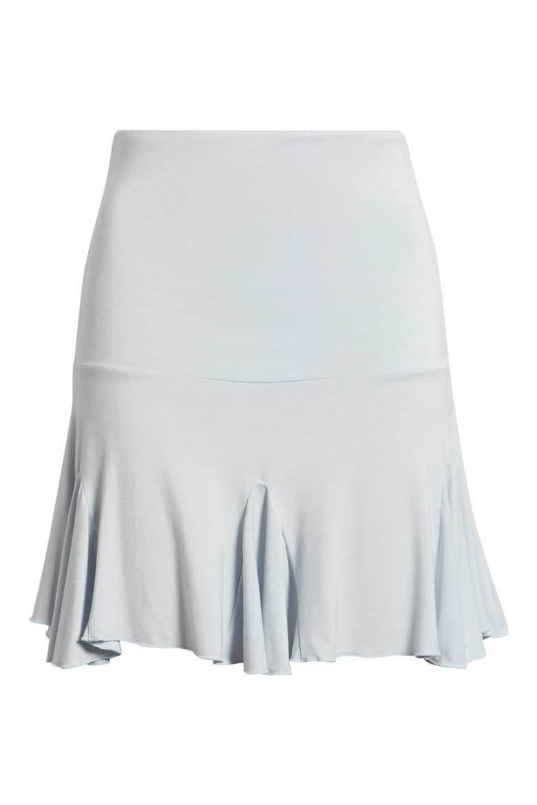Margot Godet Hem Miniskirt, Alternate, color, BABY BLUE