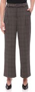 Bagatelle Pleated Plaid Crop Pants