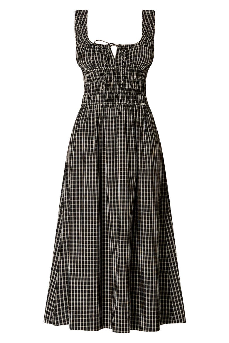 Salt Midi Dress, Alternate, color, BLACK