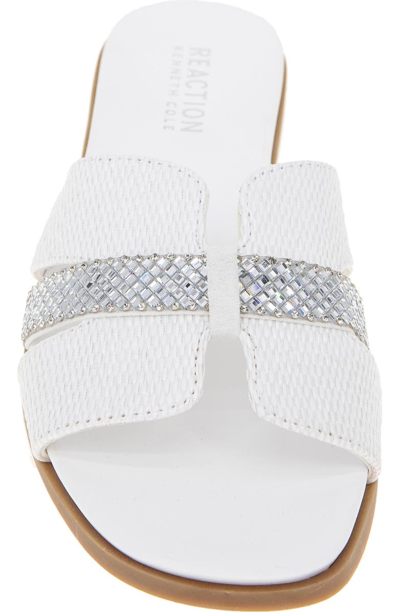 Kenneth Cole Reaction Whisp Rhinestone Sandal, Alternate, color, White Weave