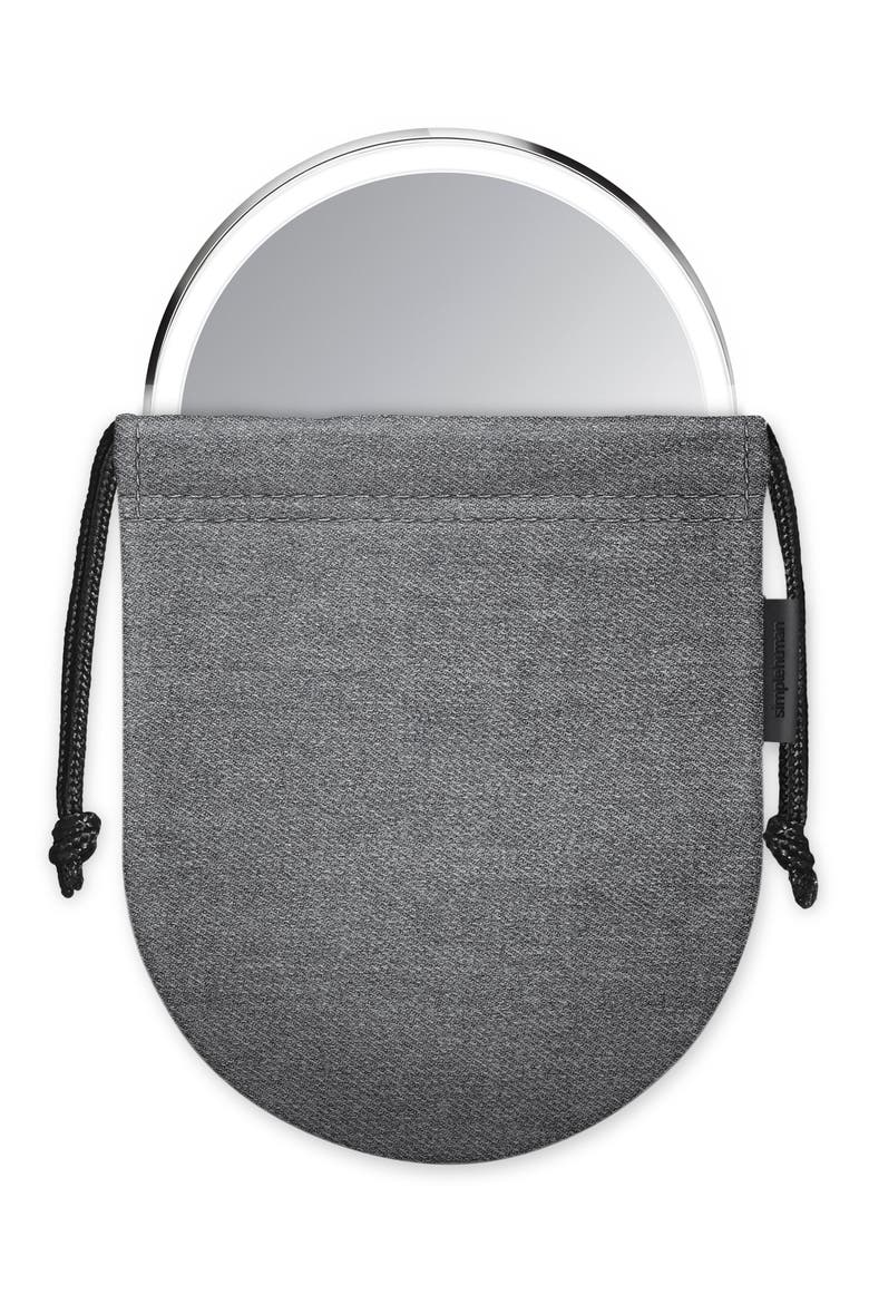 4-Inch Sensor Makeup Mirror Compact, Alternate, color, BLACK