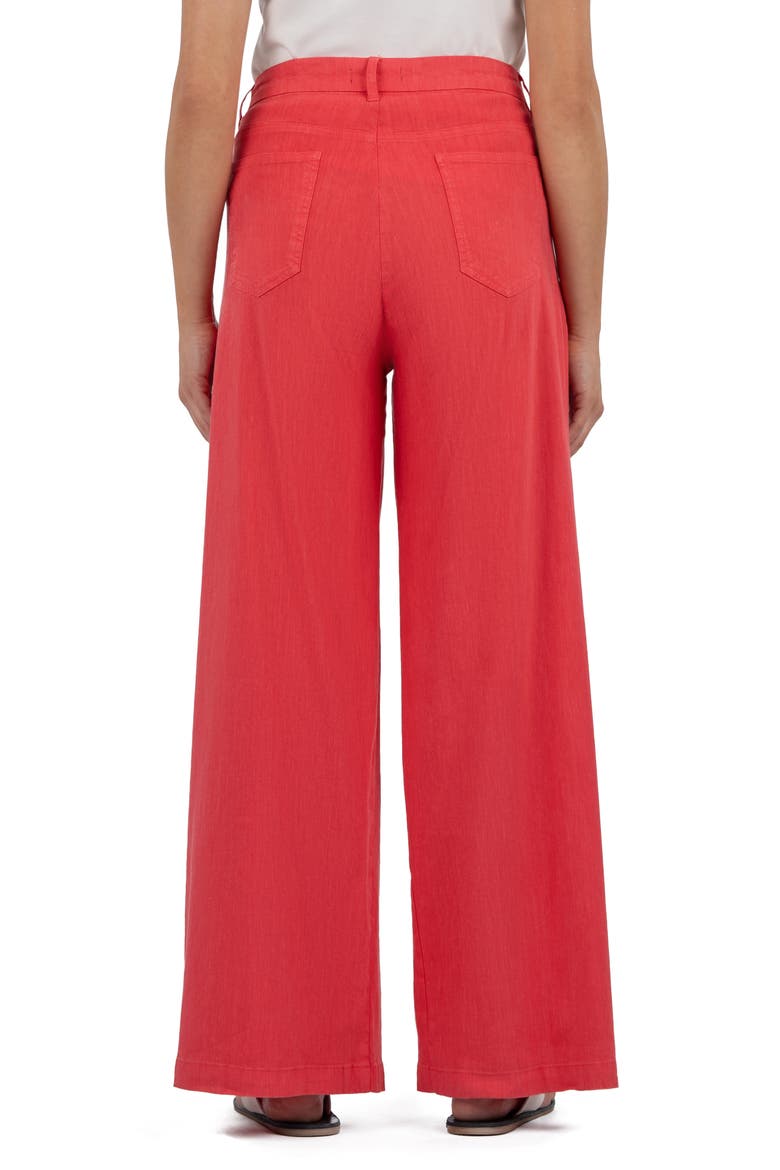 Ryan Wide Leg Linen Blend Pants, Alternate, color, WATERMELON