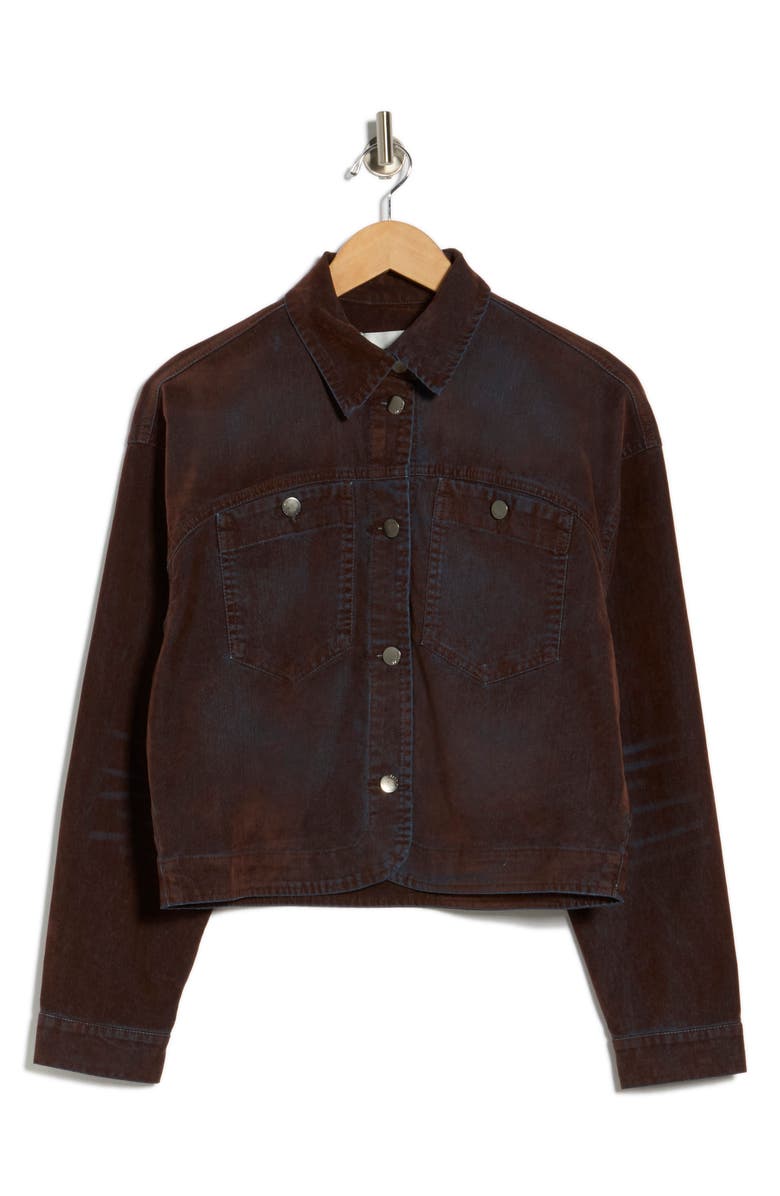 Vigoss Flocked Utility Jacket, Alternate, color, Brown