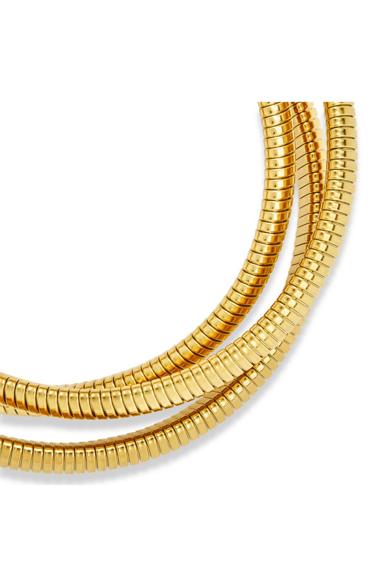 Sterling Forever Briar Set of 3 Stackable Bracelets, Alternate, color, Gold