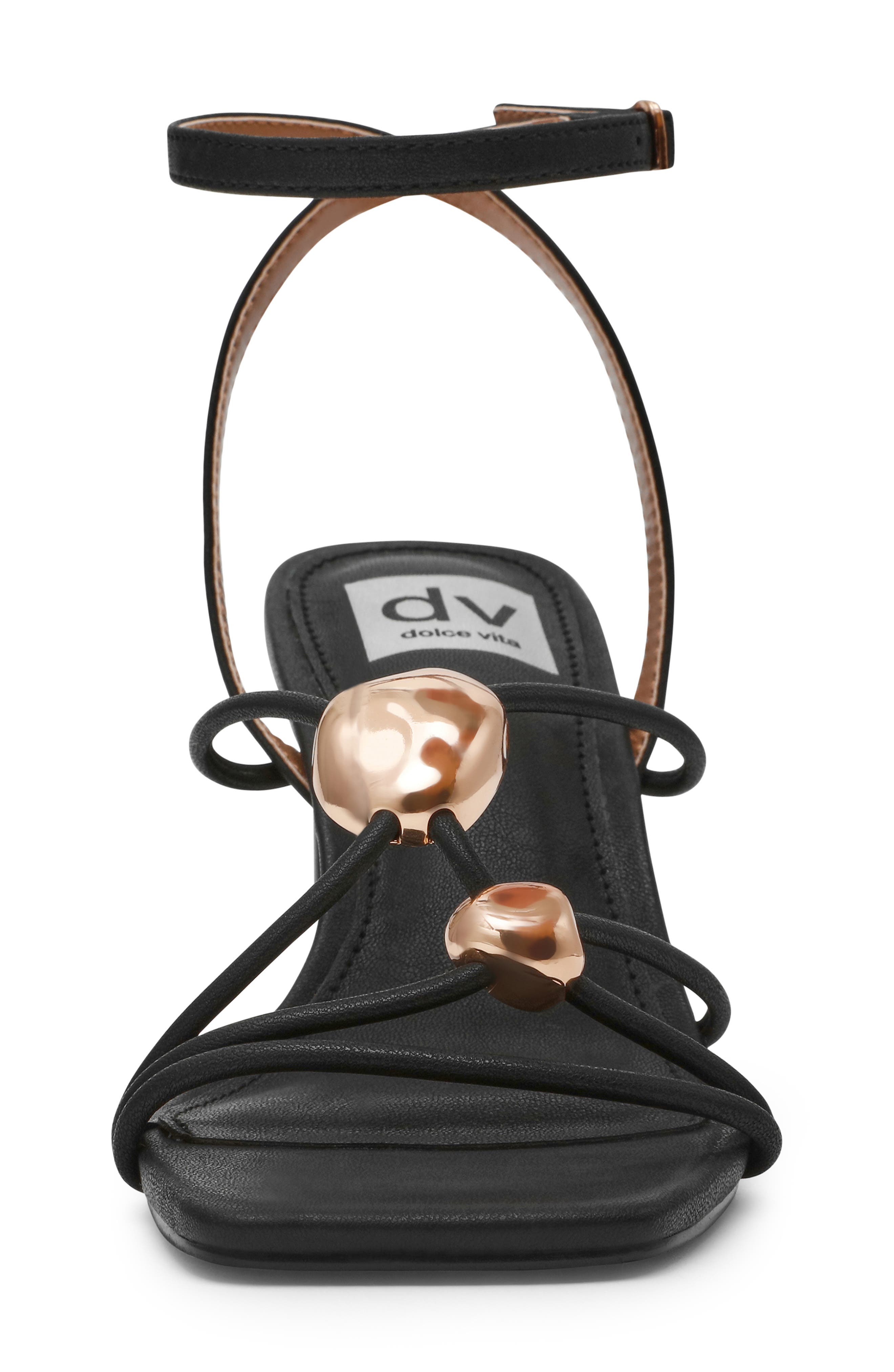DV by Dolce Vita Leeana Ankle Strap Sandal, Alternate, color, Black