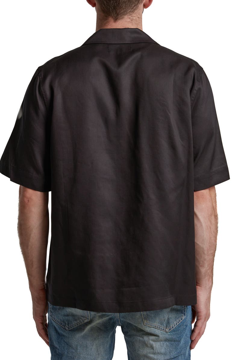 PURPLE BRAND Lyocell Graphic Camp Shirt, Alternate, color,
