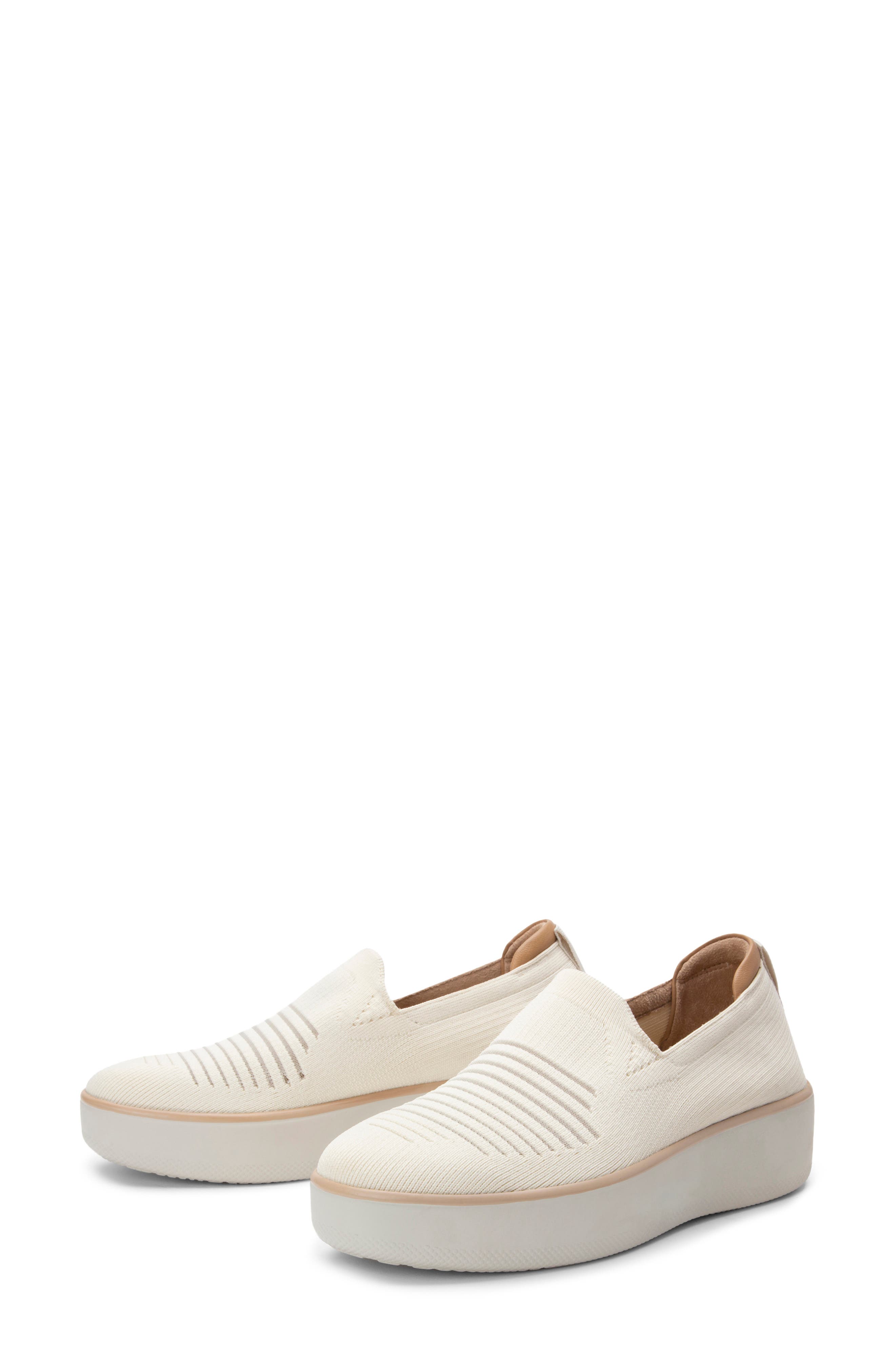 Mystiq Peeps Platform Slip-On Sneaker, Alternate, color, PEEPS CREAM FABRIC